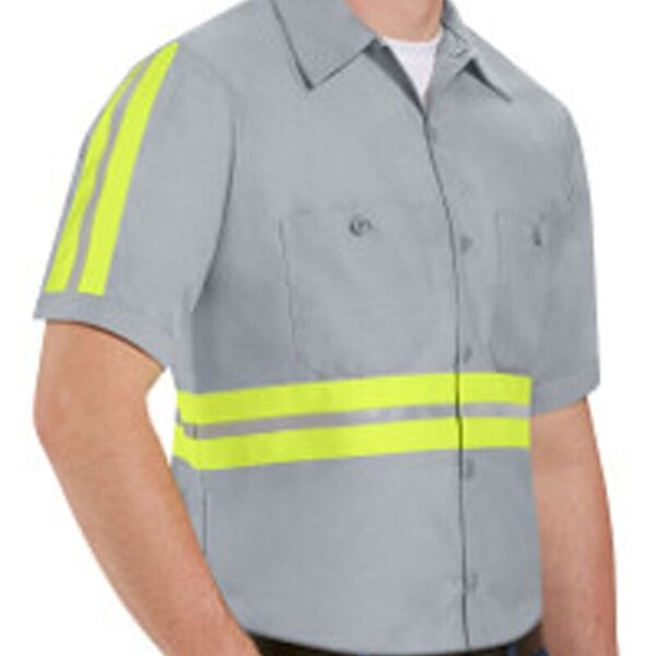 Men's Tall Enhanced Visibility Industrial Work Shirt Thumbnail
