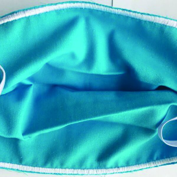 FACEMASK - NON-MEDICAL HOMEMADE MASK - TURQUOISE Thumbnail