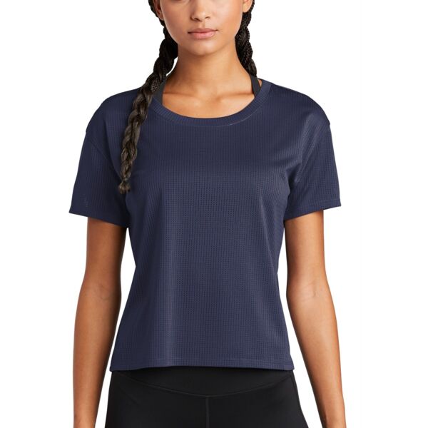 SEW N STITCHES SPORT TEK® Ladies PosiCharge ® Draft Crop Tee Thumbnail